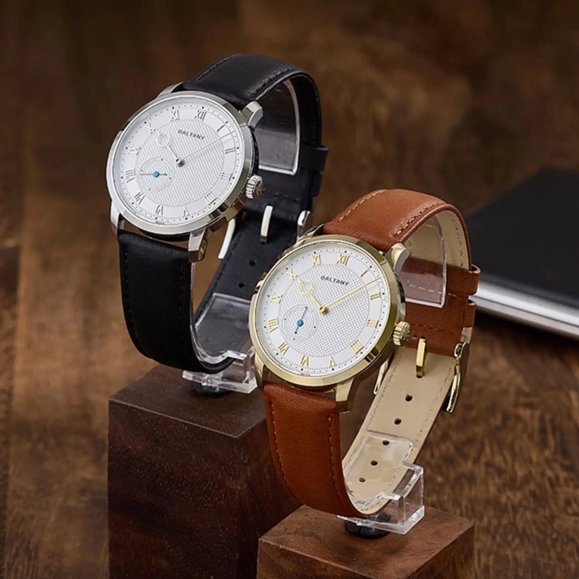 Baltany Men Automatic Watch 38mm Mechanical Wristwatch Sapphire Mirror Waterproof Hangzhou 5000 Micro Rotor Small Second Dial