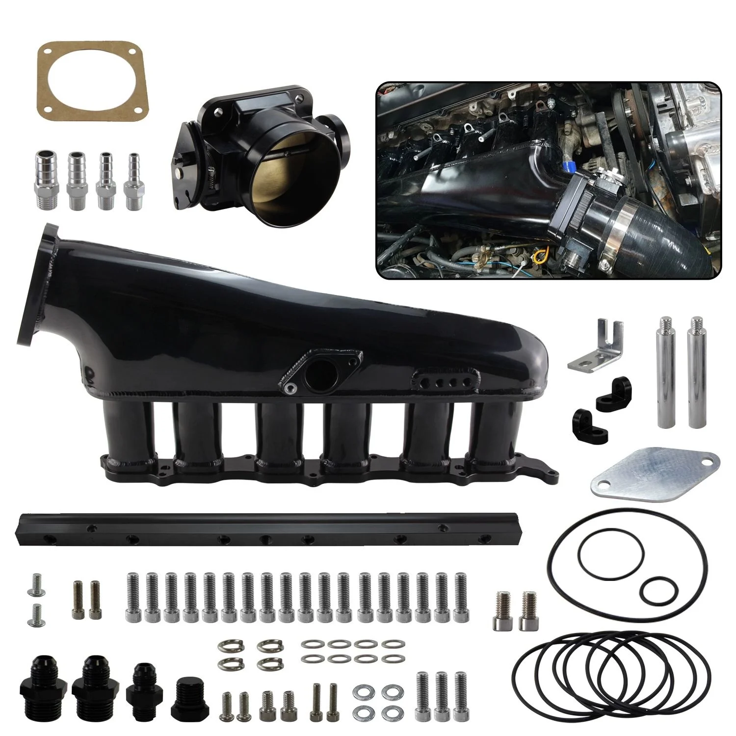 

Upgraded intake manifold for Supra 2JZ-GTE JZA80 3.0-liter ARISTO JZX JZS