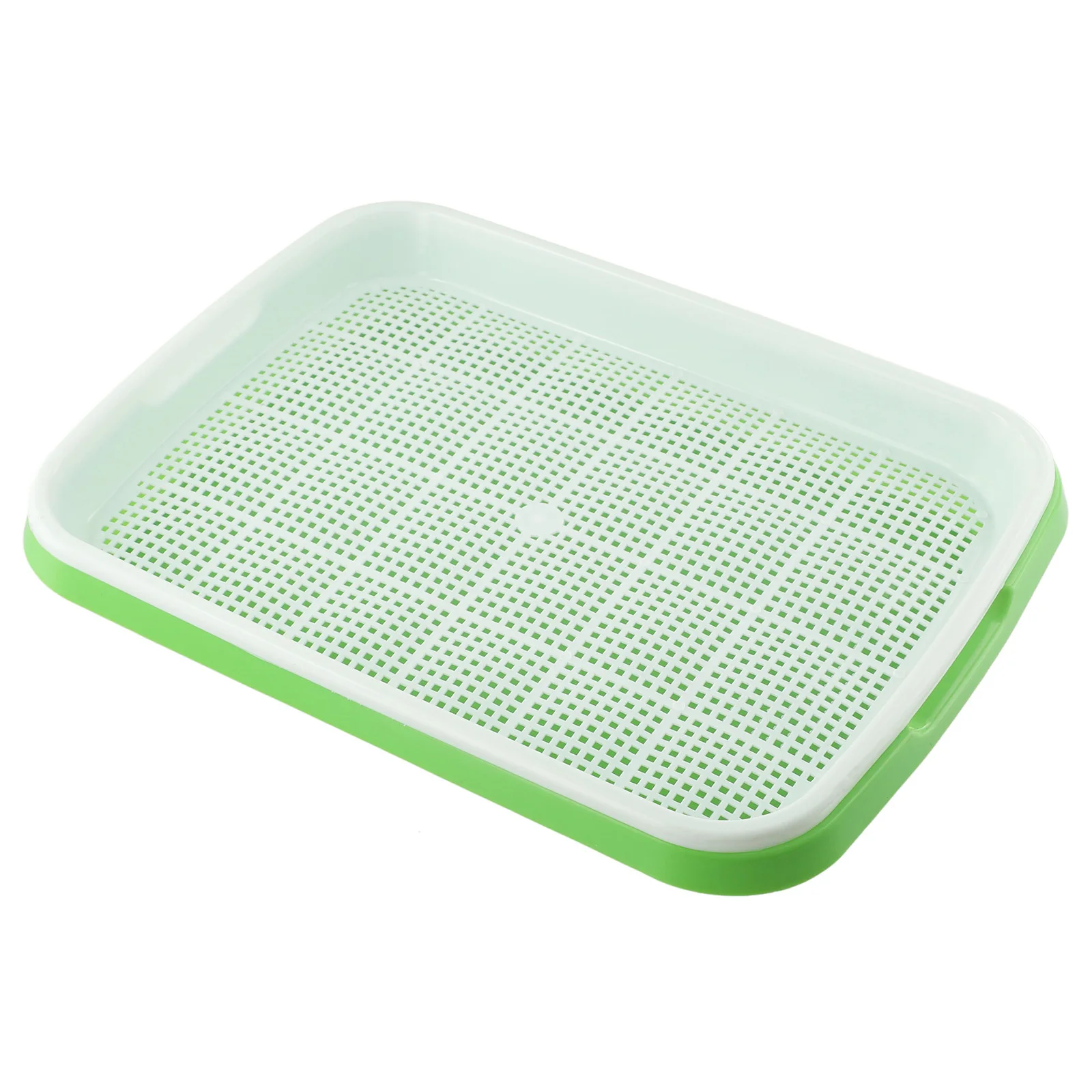 Brand New Sprouting Tray Germination Grow High Quality Labels Planting Box Plastic 33cm X 26cm X 5cm White Mesh