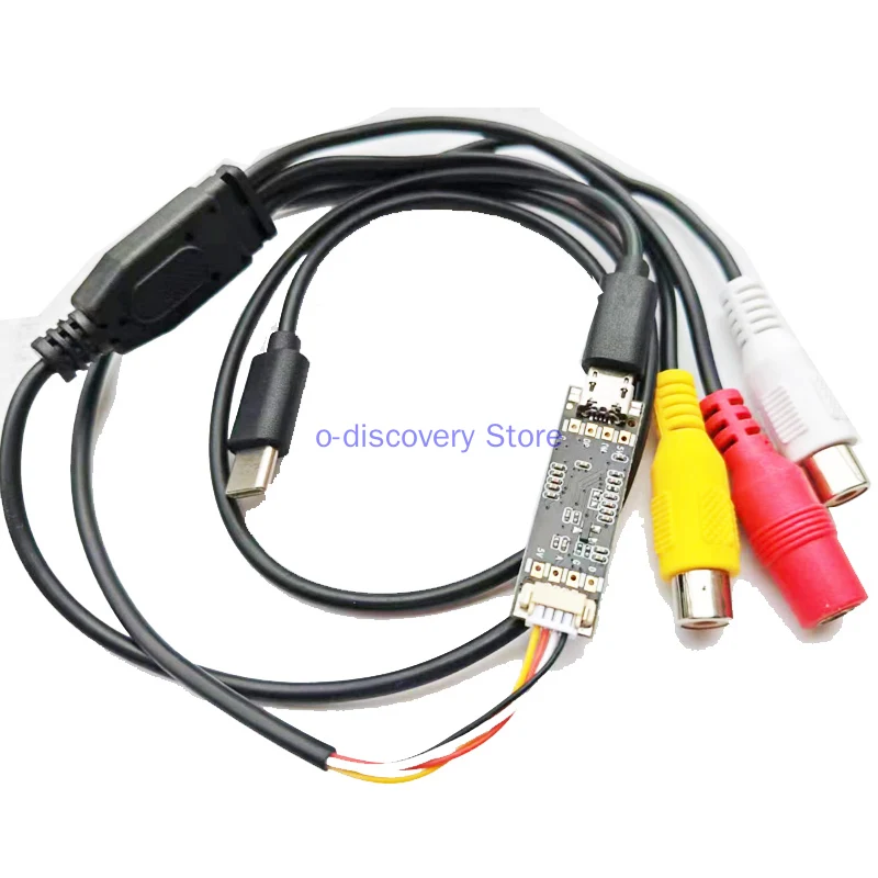 Detecting Car Mounted CVBS Analog Camera to OTG Mobile Phone Computer Display Conversion Module VCD-USB Acquisition Card