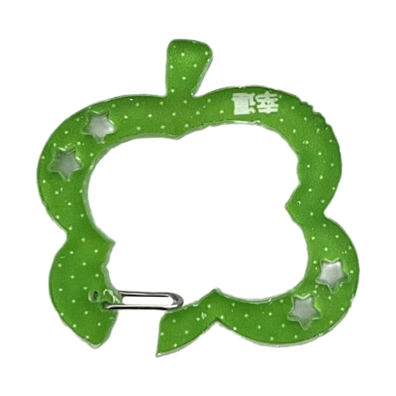 

652F Lightweight Acrylic Carabiner Keychain Backpack Pendant Handbook Decoration Unique Gift for Students Office Workers