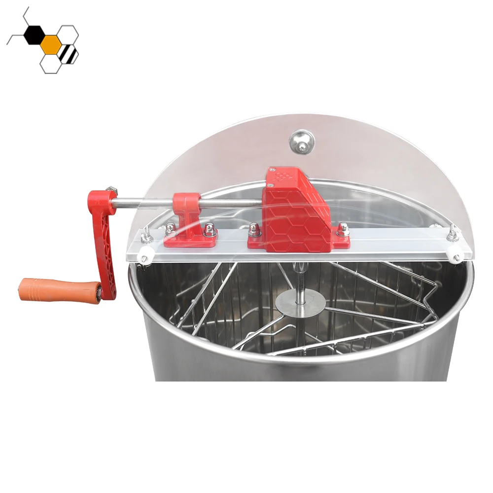 Seamless Manual Honey Centrifuge 3 Frames Manual Honey Extractor