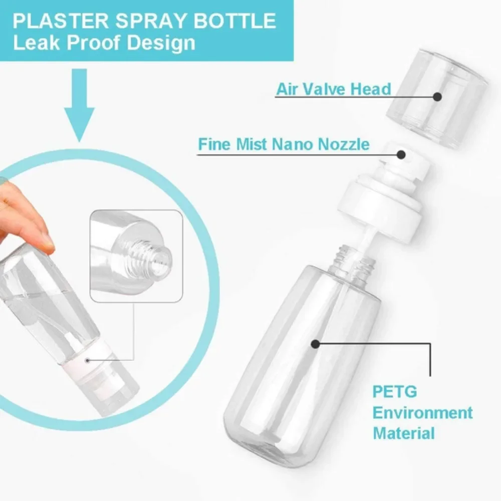 Haarlakfles watermist spuitfles luchtmist fijne mist geschikt voor het reinigen van alcohol, planten en huisdieren