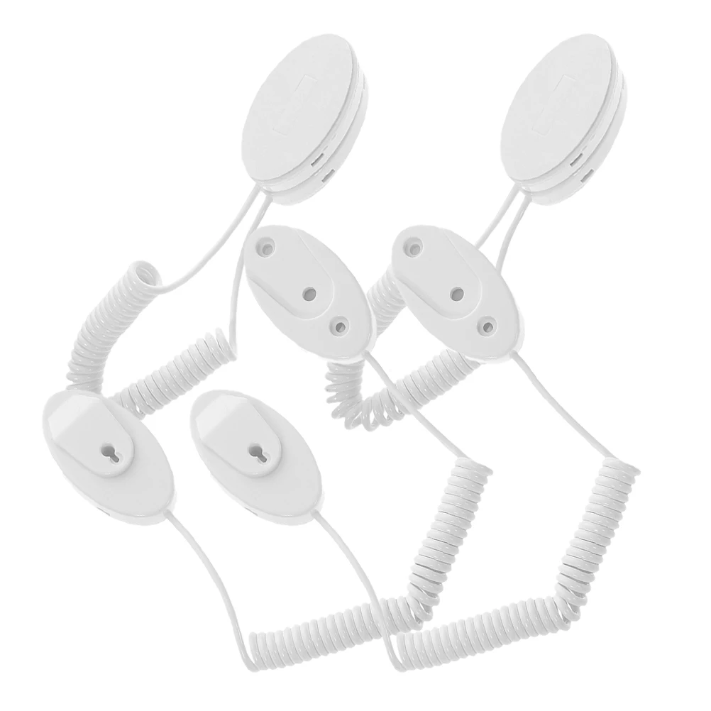 

4pcs Universal Remote Control Tether Anti Lost Rope Hooks Self Adhesive Holder Security Cable Lanyard Remotes Organizer