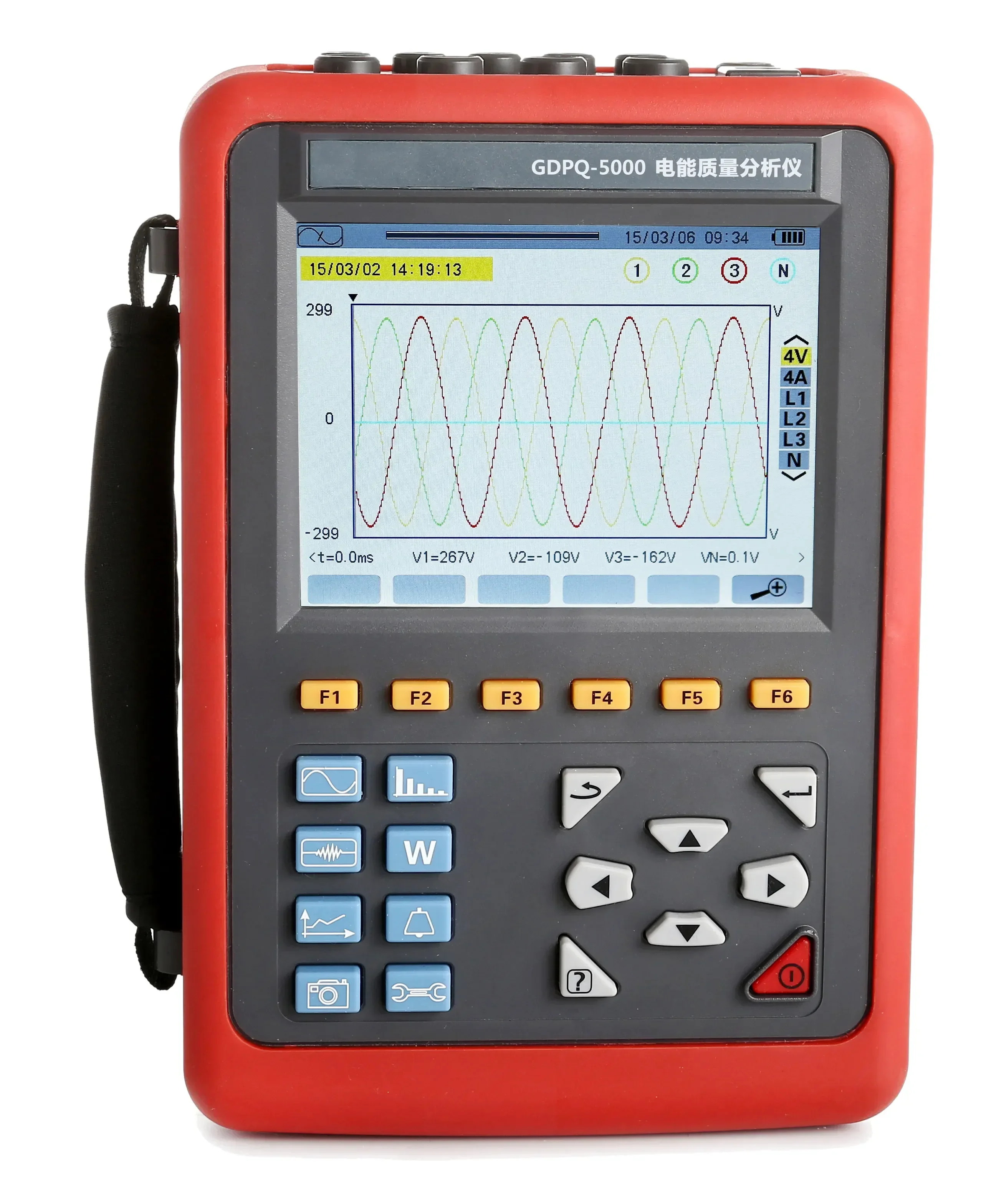 Hot-selling/HVHIPOT Three Phase Power  Meter Portable Electric Power Meter Tester