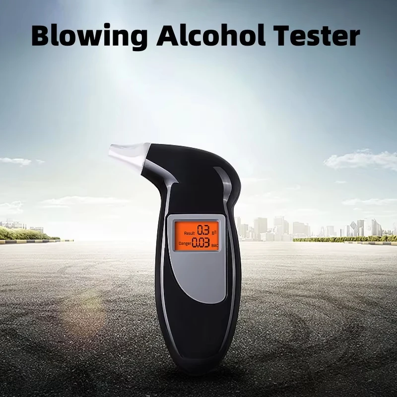 Alcohol Breath Tester Professional LCD Screen No Backlight Breathalyzer Lie Detector Alcohol Analyzer