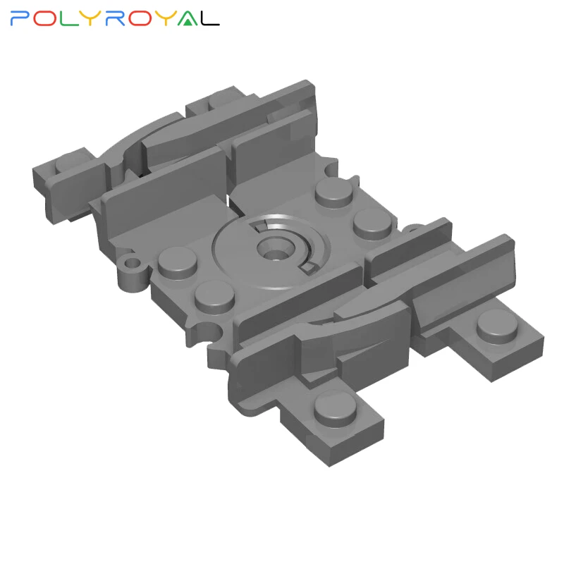 Polyroyalビルディングブロック技術鉄道トラックシリーズ列車のトラック部品1個教育玩具子供の64022