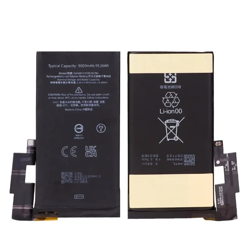 G63QN 5003mAh Replacement Battery For HTC Google Pixel 6 Pro Pixel 6Pro Mobile Phone Batteries+Tools