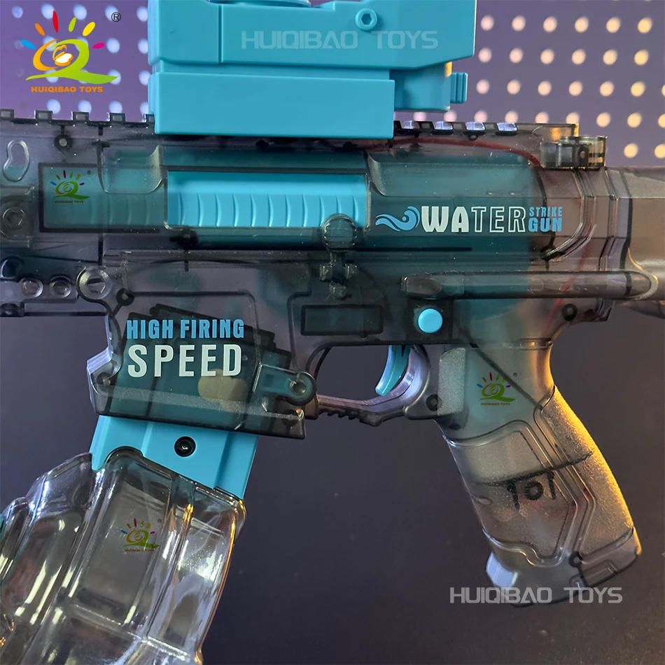 Pistola de agua eléctrica totalmente automática, recargable, disparo continuo de largo alcance, para fiestas espaciales, niños, adultos, niños, regalo