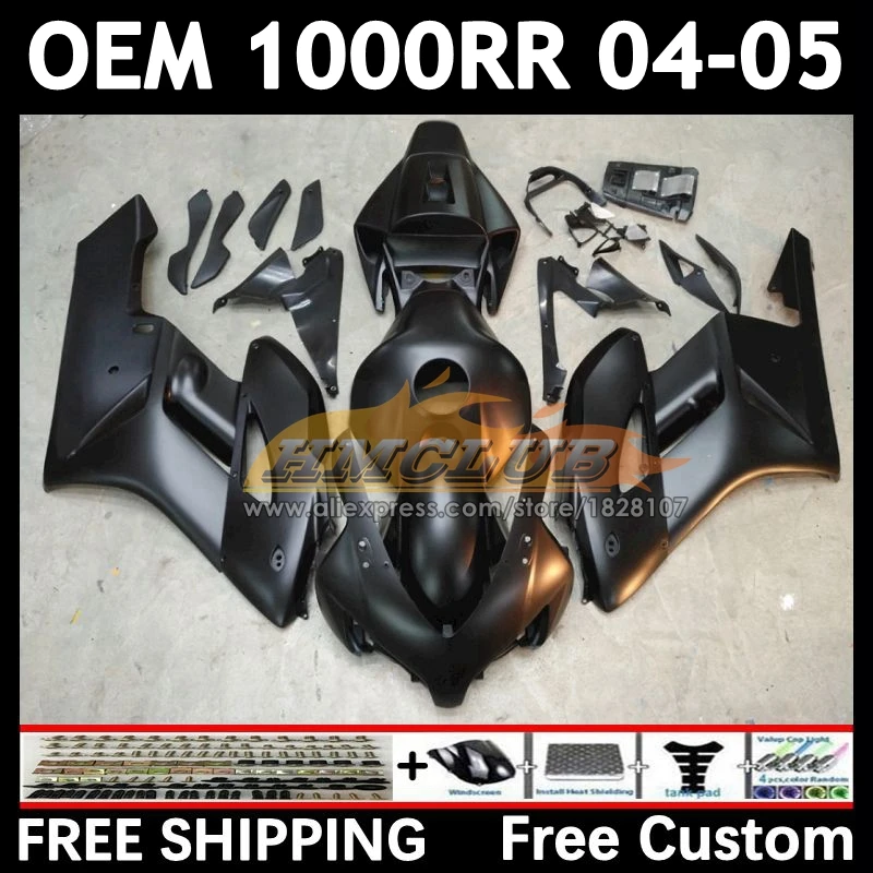 Injection Fairing For HONDA CBR 1000RR 1000CC CBR1000 RR CBR 1000 CC RR 75No.21 CBR1000RR 04 matte balck 05 2004 2005 OEM Body