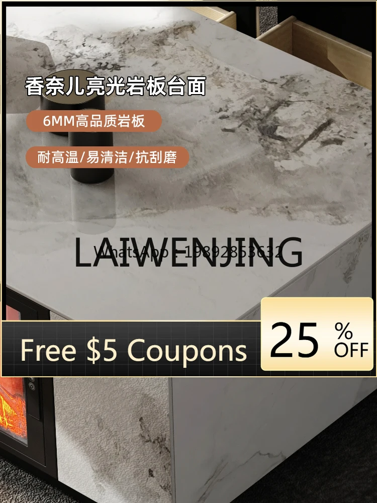 

7ZSP Electronic Fireplace Decoration Simulation Flame Integrated Floor Stone Plate Advanced Sense
