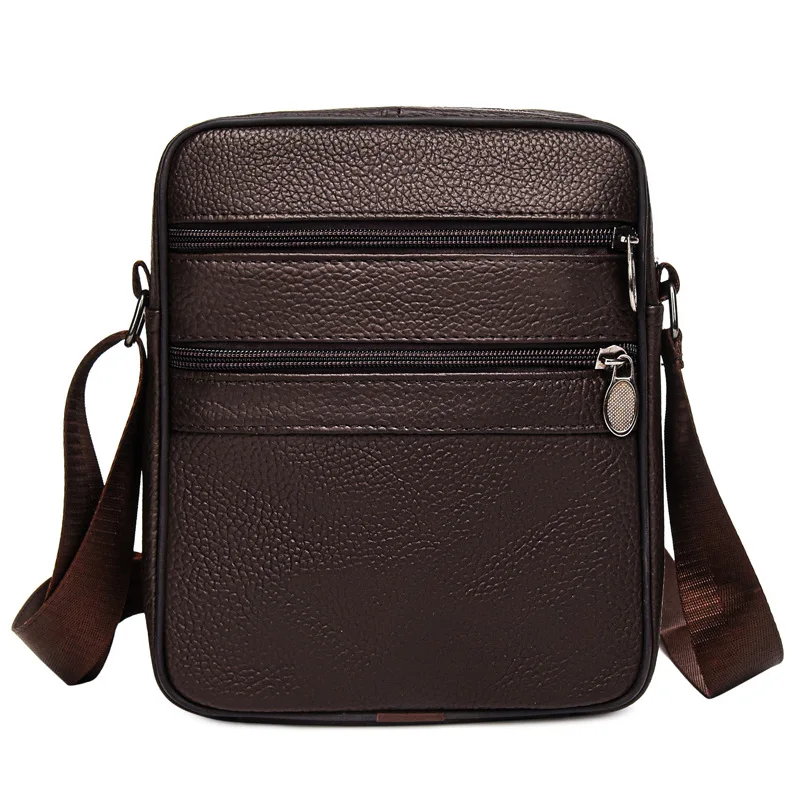 New Men's Casual Single-shoulder Bag, Business Multi-layer Crossbody Bag, Fashionable Large-capacity Small Crossbody Bag Men Bag