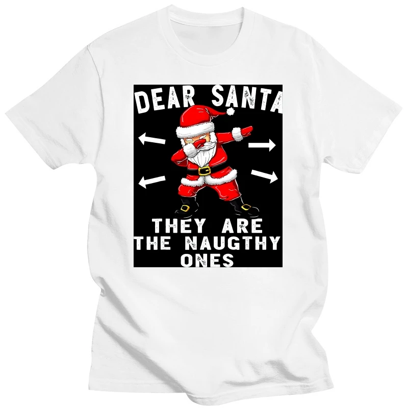 Dear Santa They Are The Naughty Ones Xmas Costume Funny Christmas T-Shirt Wonderful Family Matching Christmas Clothes Gifts