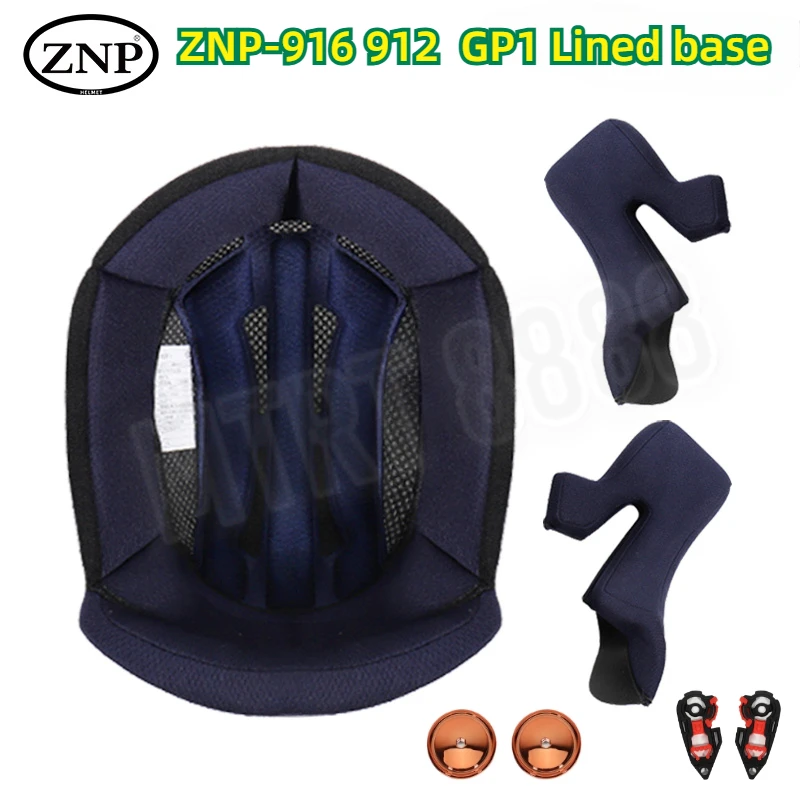 Forro de capacete original ZNP e base de lente Acessórios de substituição de capacete