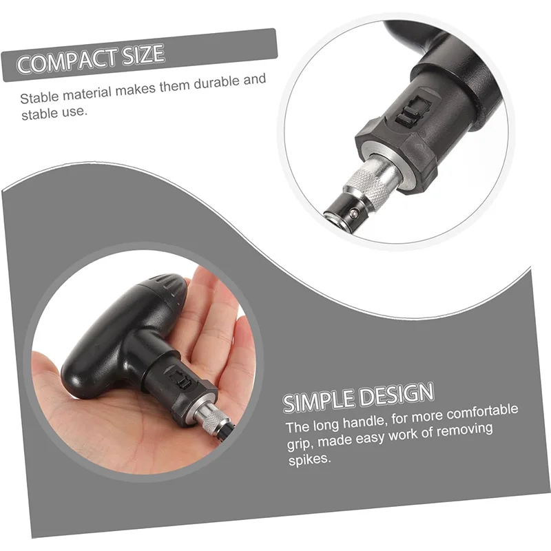 1 قطعة جولف تصعيد سبايك وجع الأسود مزيل أداة مفتاح الربط دائم شركة ضبط حذاء الجولف أداة إكسسوارات الغولف لوازم