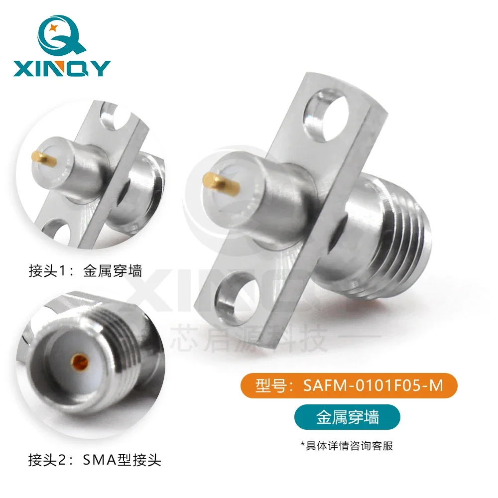 SMA Millimeter Wave RF Coaxial Connector 27G KFD Wall Welding Chassis Flange Fixation