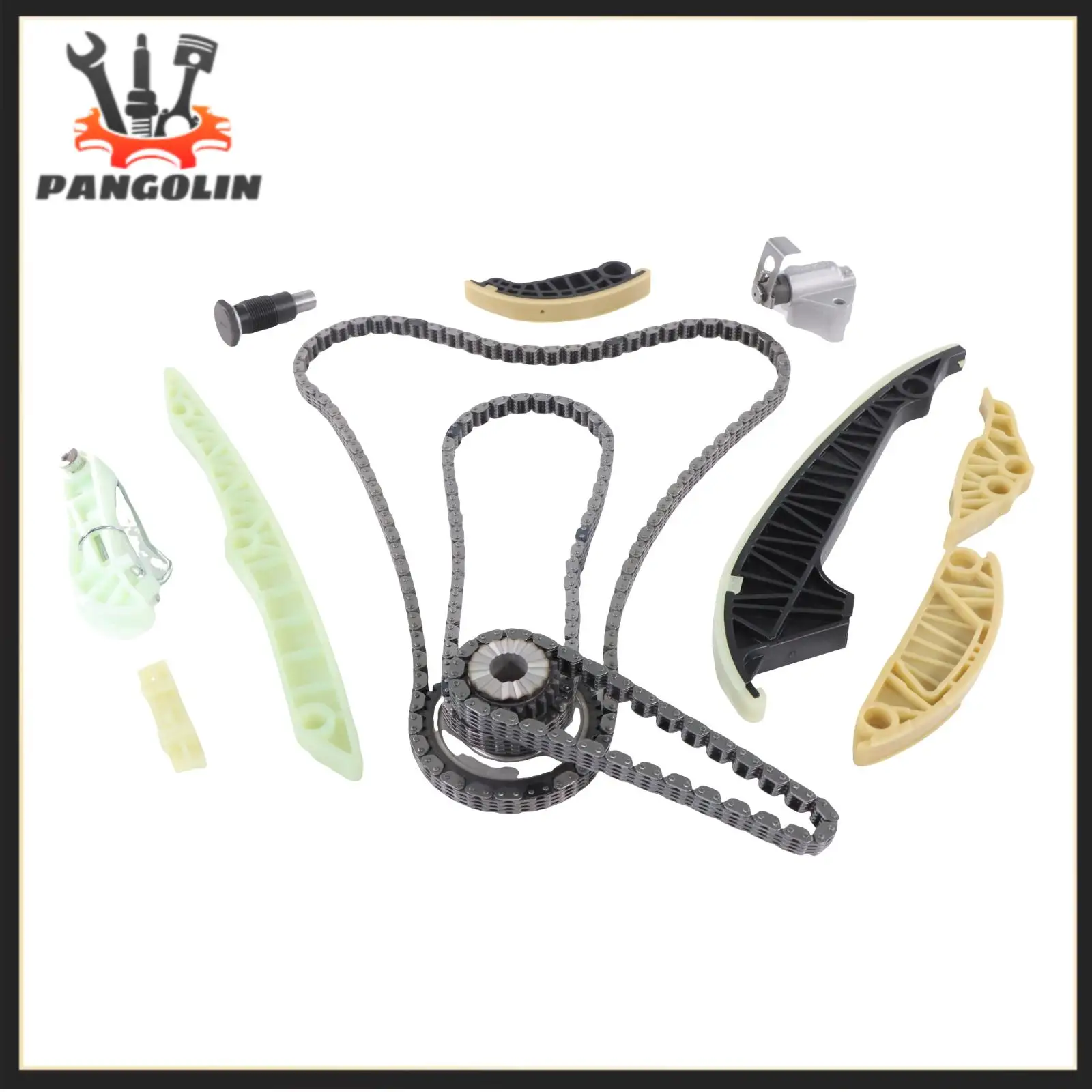 

Engine Timing Chain Kit 06H109507N 06H105209AI 06H109509L 06H109469AE For AUDI A3 A4 A5 A6 Q5 VW GTI Jetta Tiguan 2.0L L4 DOHC