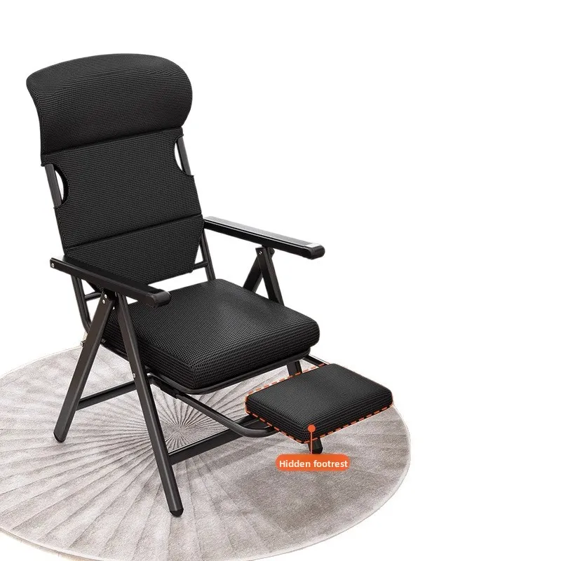 كرسي كمبيوتر قابل للطي لاستراحة الغداء في المكتب، كرسي قيلولة مزدوج الأغراض، كرسي خلفي للمقعد #5