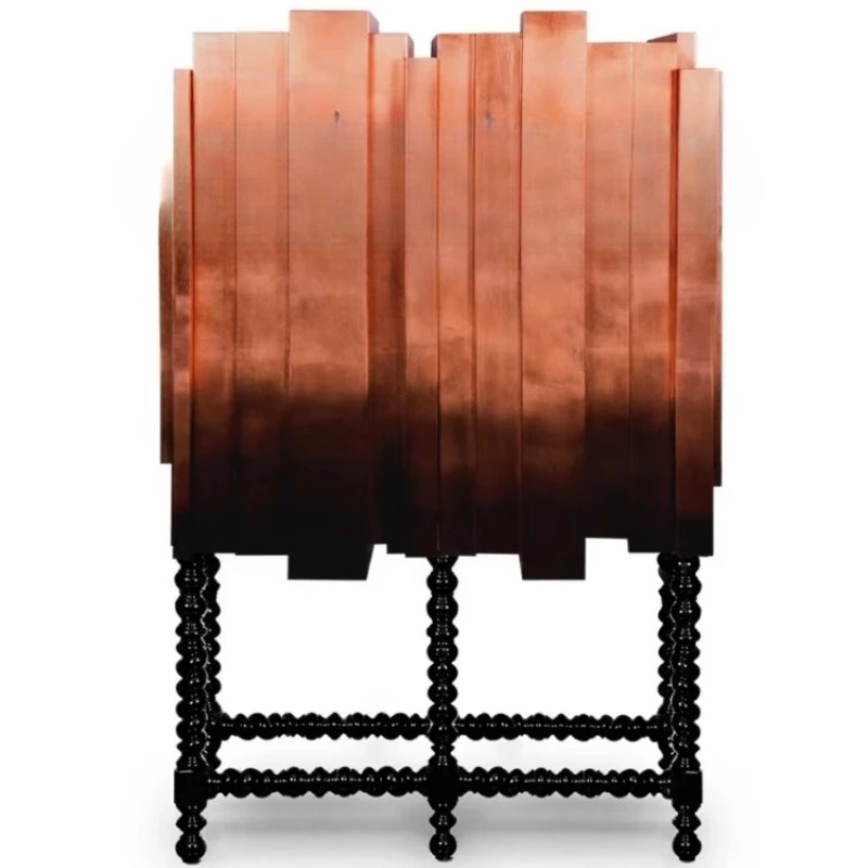 

Solid wood dining side cabinet household locker living room wall wine cabinet