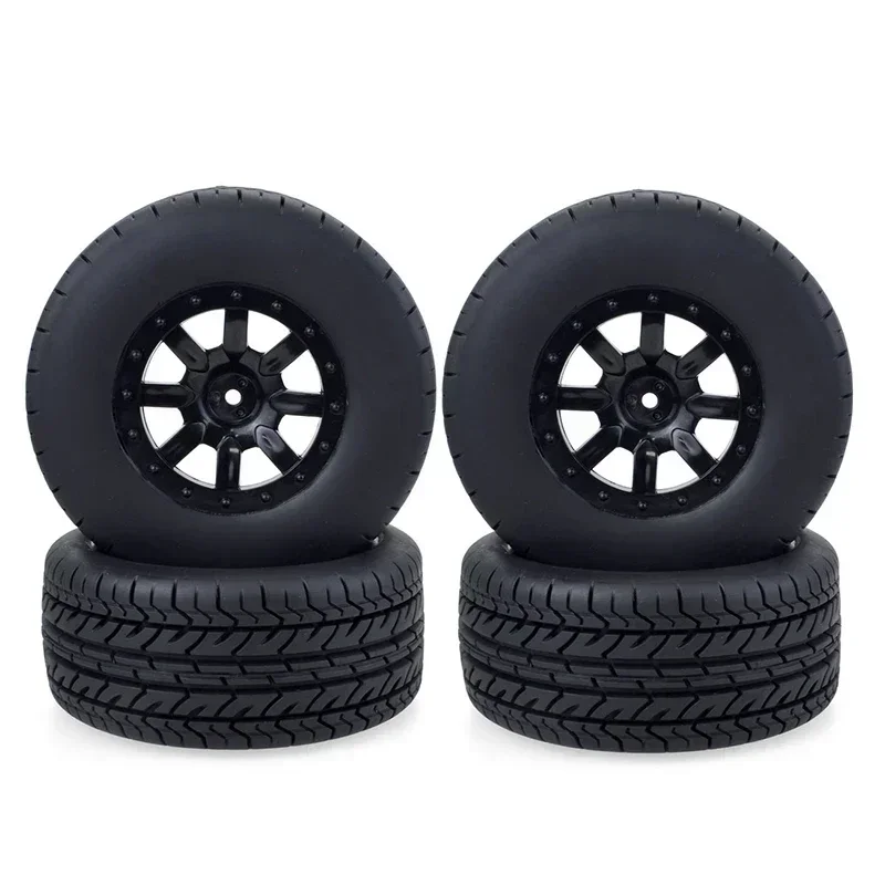 ZD Racing RC Wheel 1:10 Set di pneumatici per camion per percorsi brevi Mozzo esagonale da 12 mm per Trxs Slash HPI VKAR Redcat HSP