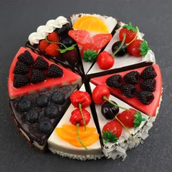 Artificial Fruit Cakes Simulation Cake Photography Props Dessert Shop Ornaments Home Kitchen Decoration Kids Toys