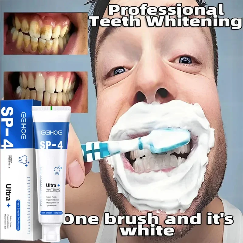 Whitening Teeth Toothpaste Plaque Stains Remover Mouth Odour Removal Bad Breath Clean Fresh Breath Dental Tools Products