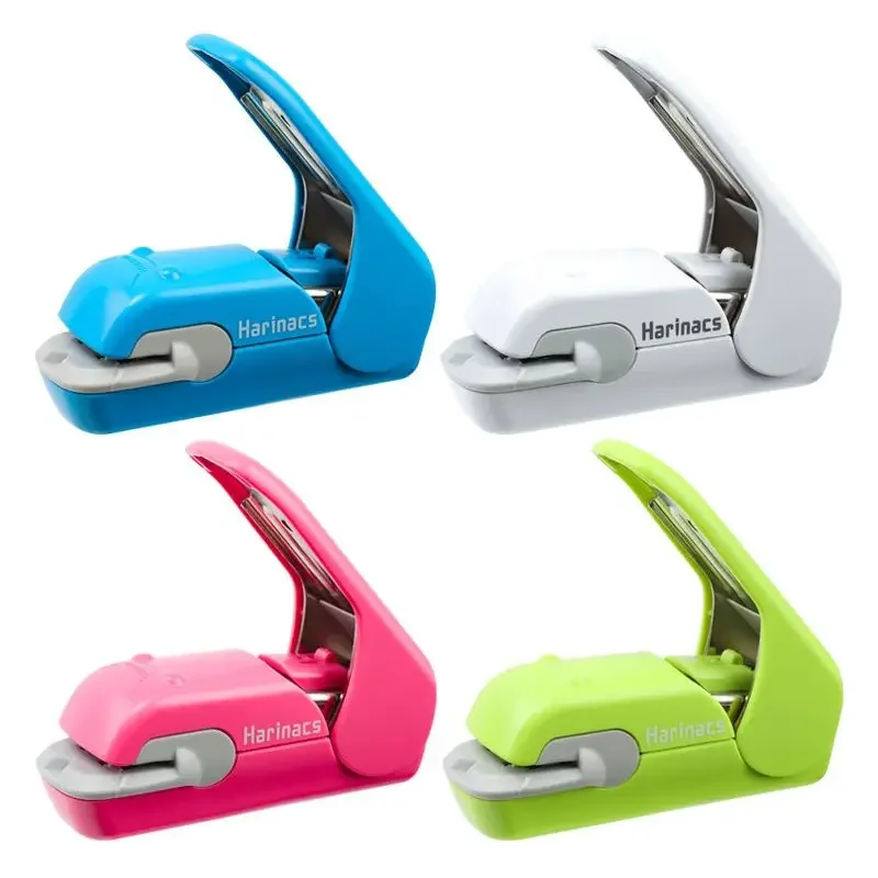 Needleless Stapler Embossed Style Hand Hold Student Safe Office Effortless Portable Mini