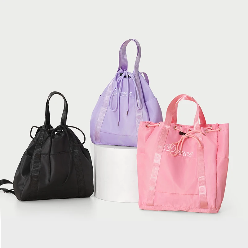 Dance Bag for Girl Kids Children Pink Dance Backpack Black Handbag Book Backpack Cute Ballet Shoulder Bag