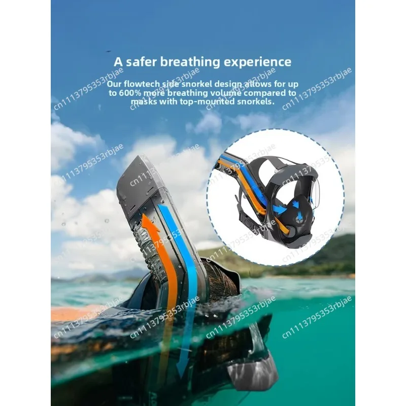 Snorkeling Mask Diving Goggles Adult Anti-fog Mask Full Dry Snorkel Equipment