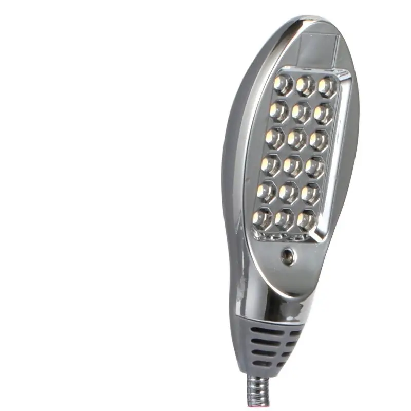 โคมไฟ LED แบบท่ออ่อนมีความยืดหยุ่นสำหรับทำงานแบบ18 LED ไฟ alas magnetik เครื่องเย็บผ้าสำหรับการกดเจาะโต๊ะทำงานงานฝีมือ