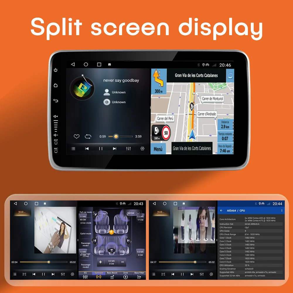 Car Android 11 CarPlay Radio Android auto Multimedia Player For Ford Focus S-Max Mondeo 9 Galaxy C-Max GPS Navigation Video 2Din
