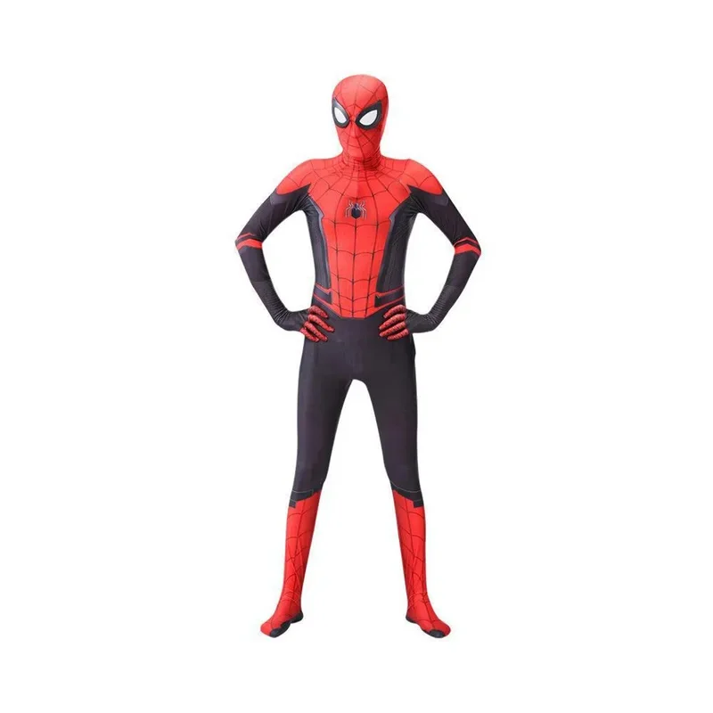 2025 ใหม่ Miles Morales Far From Home คอสเพลย์ Zentai เครื่องแต่งกาย Spiderman บอดี้สูท Superhero Spandex ชุดสําหรับเด็ก abc