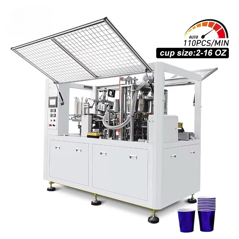 CE Certified 110pcs/min Automatic Paper Cup Making Machine 2 Year Warranty Disposable Cup Former Máquina Vasos