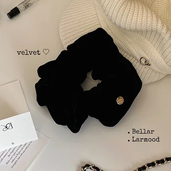 Scrunchies voor haar Zwart fluweel Rood haarbanden Meisjes voor Daliy Paardenstaar Kapsel Haaraccessoires Hoofddeksels Dames Geschenken