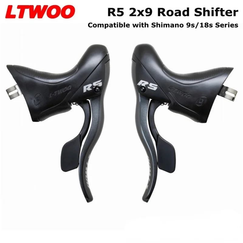 LTWOO R5 2x9 Highway Bike Kit Gear Lever Rear Derailleur Front 18S Suitable for SORA R3000 R3500 Bike Kit Brake