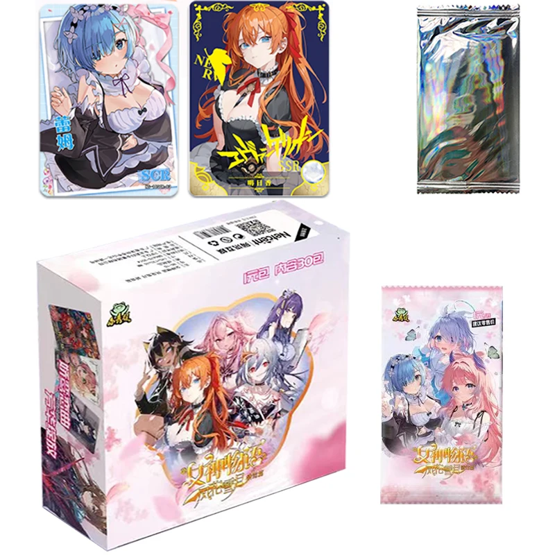 New Goddess Story Collection PR Cards Booster Box Anime Tcg Game Girl Party Swimsuit Bikini Feast Child Kids Christmas Toys Gift