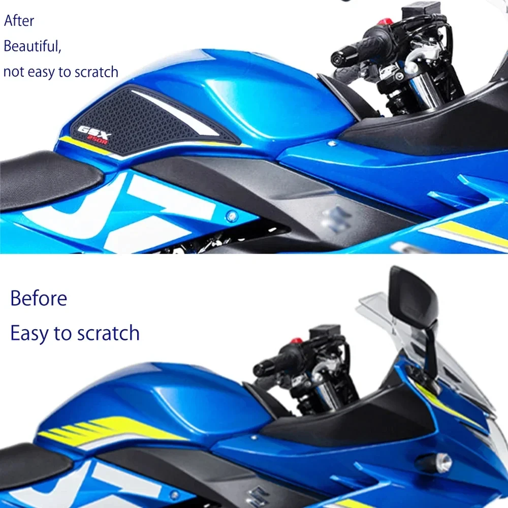 GSX-R para Suzuki GSX250R GSXR250, pegatinas antideslizantes para tanque de combustible, accesorios protectores