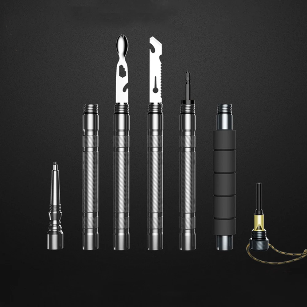 Outdoor Custom Trekking Pole Walking Stick Aluminum Alloy with Compass Telescopic Trekking Pole