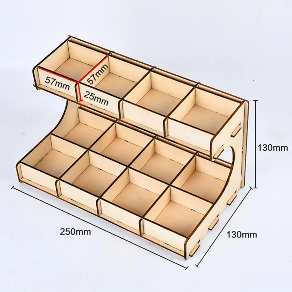 Wooden Paint Bottle Rack Revolving Storage Stand Modular Organizer for Pigment Inks Acrylic Paint DIY Craft Desk Holder Tool