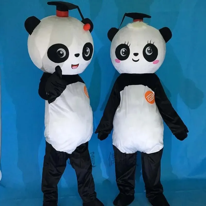 

Wholesale New Version Chinese Giant Panda Mascot Costume Christmas Cosplay Mascot Costume Halloween Birthday Party Dress