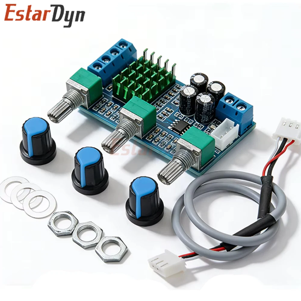 Estardyn 80W+80W TPA3116D2 Stereo Amplifier Board, Hi-Fi Class D Audio Module for Home Theater Car DIY Speaker