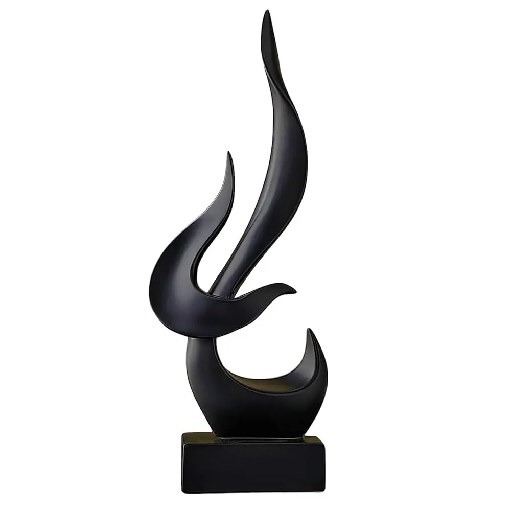 

Bla Flame Sculptures Home Decor, Abstract Statues Coffee Table Decor For Living Room, Office Desk Figurines And Kitchen