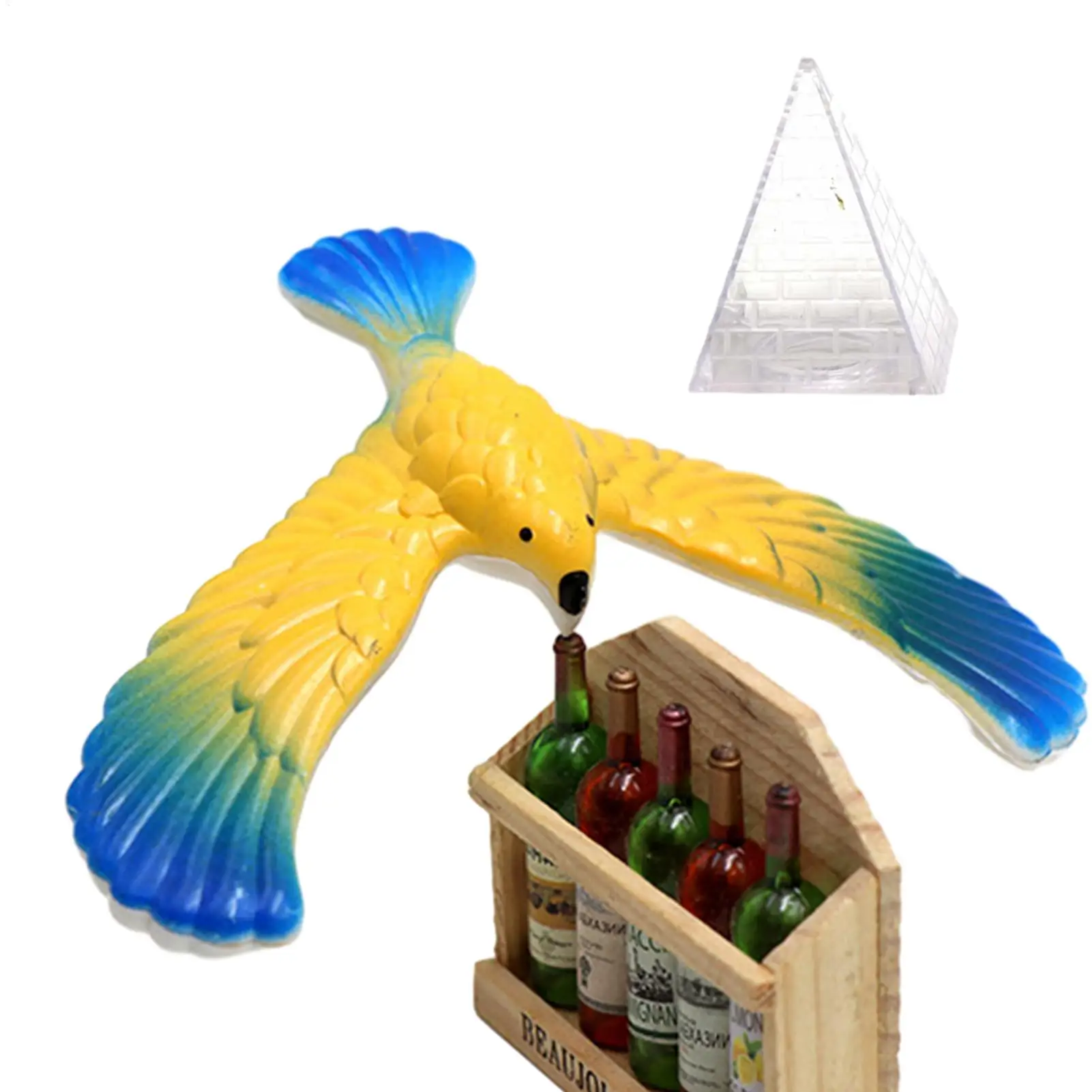 1pc Amazing Plastic Balancing Eagle Bird Children Educational Toys Kids Fun Toys Anti Stress Finger Balancing Bird Toy