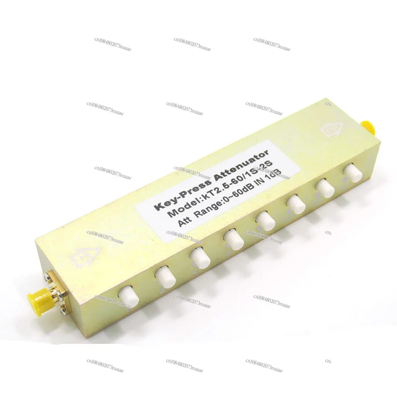 Sma/N Type RF Coaxial Button Adjustable Attenuator 0-90db/60/30 Button Adjustable / Step Attenuator