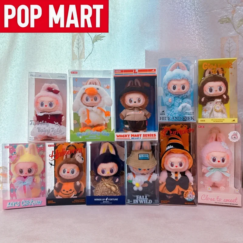 

POPMART The Monster Labubu 17 см Mokoko Angel Crying Again слепая коробка кукла оригинальная аниме-фигурка Labubu орнамент игрушка подарок на день рождения