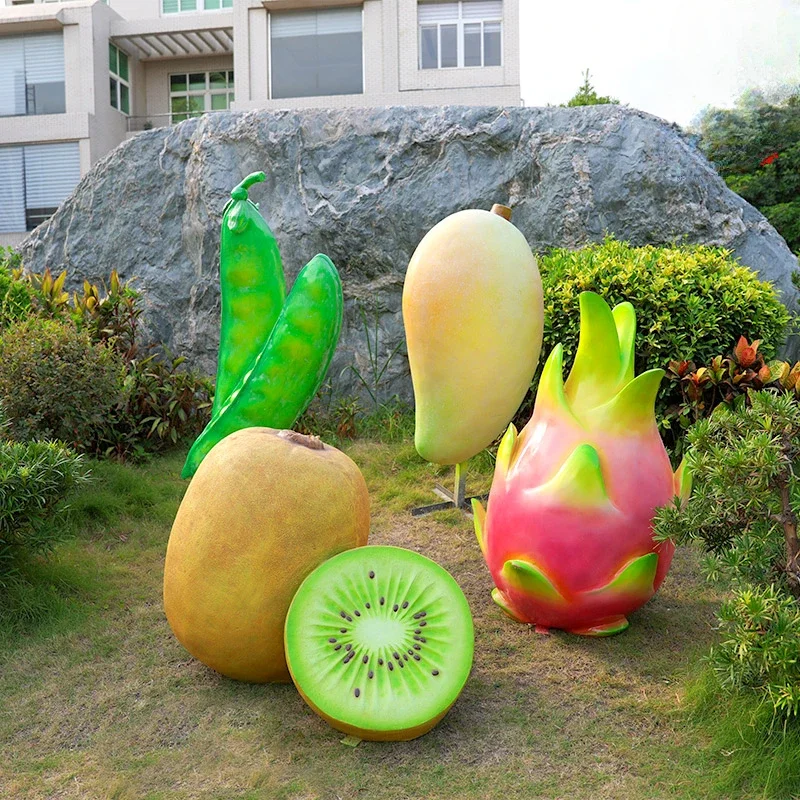 

Orchard simulation vegetable fruit fiberglass sculpture outdoor garden farm pepper strawberry scenic decoration ornament