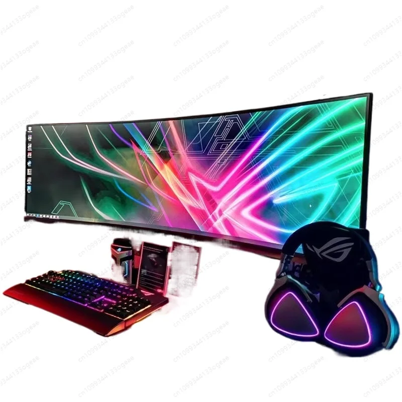 49 Inch Ultra-High Resolution 5120*1440 E-Sports Gaming LED PC Monitor Widescreen 120Hz 180Hz 240Hz 1ms HDR Curved Computer DP