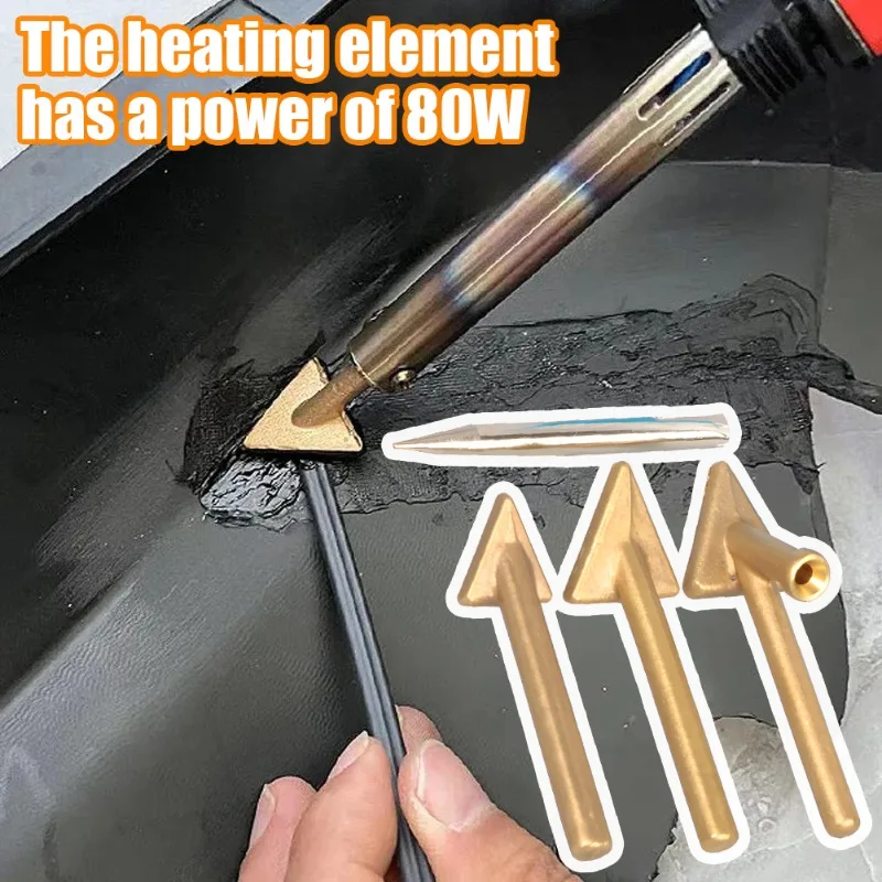 

4 шт., медный автомобильный бампер, ремонт, сглаживающий сварочный аппарат, замена 80 Вт, треугольные насадки для паяльника, набор автомобильных инструментов для ремонта листового металла