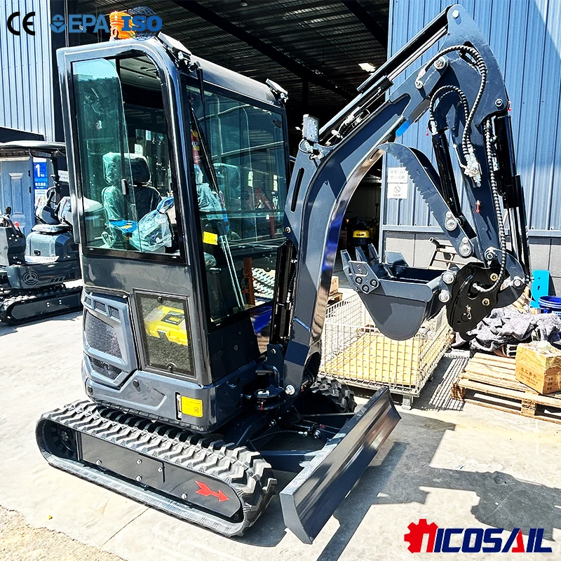 1.8 Ton Mini Excavator Kubota Engine Euro 5 Hydraulic Crawler Digger OEM ODM Factory Direct for Farm Construction Landscaping