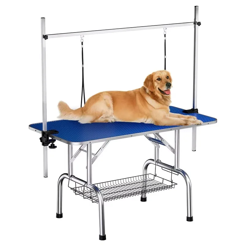 

Supplier Pet Grooming Table With Adjustable Arm Grooming Folding Table Made in China Professional Pet Grooming Table